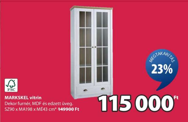 MARKSKEL vitrin