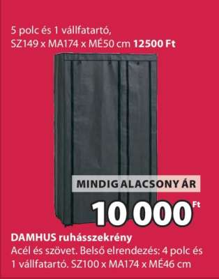 DAMHUS ruhásszekrény