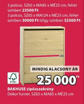 BAKHUSE cipősszekrény