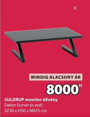 SULDRUP monitor állvány