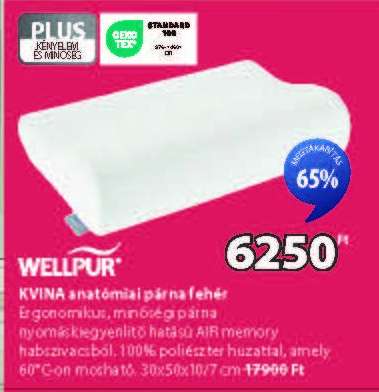 WELLPUR KVINA anatómiai párna fehér