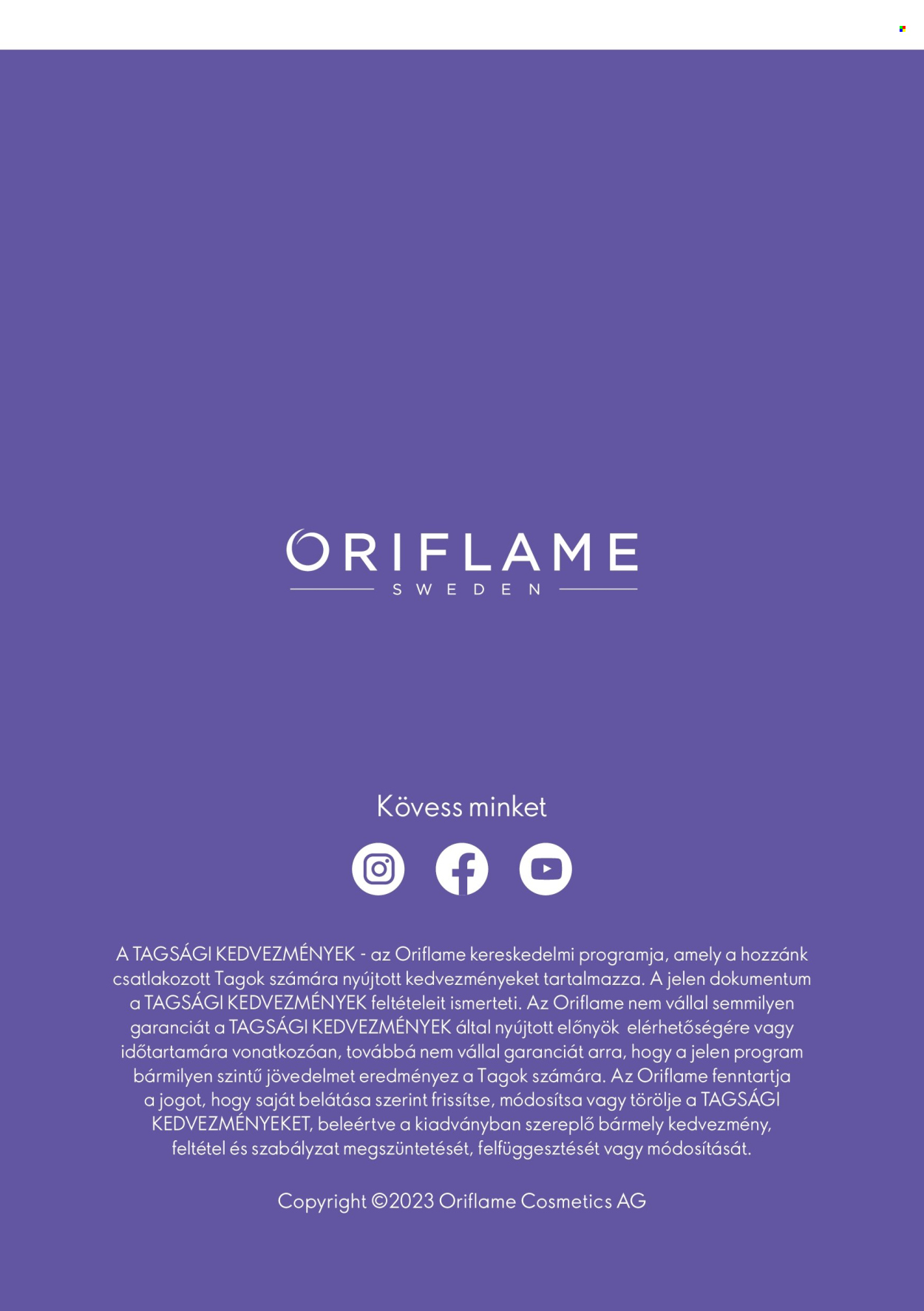 Oriflame akciós újság érvényes: . 12. oldal Oldal 12