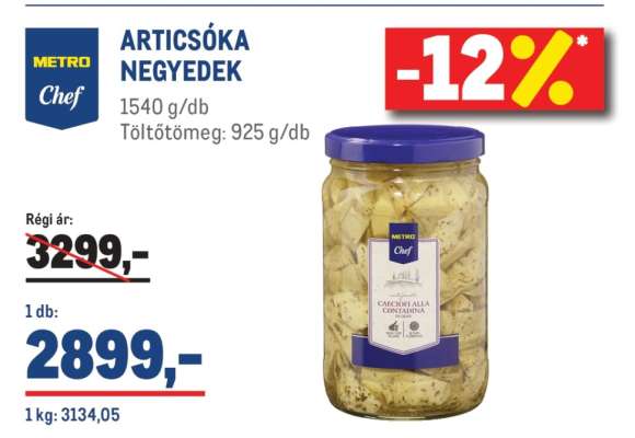 METRO Chef ARTICSÓKA NEGYEDEK