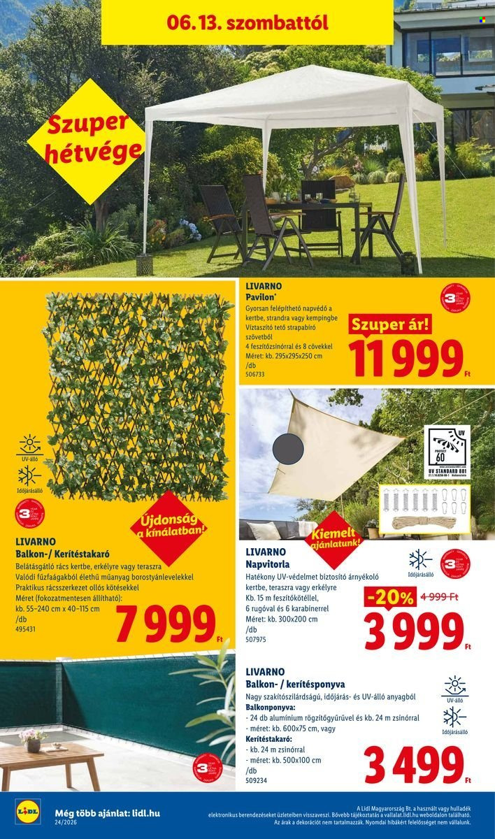 Lidl akciós újság érvényes:  - 2026.06.11 - 2026.06.17. 52. oldal Oldal 52