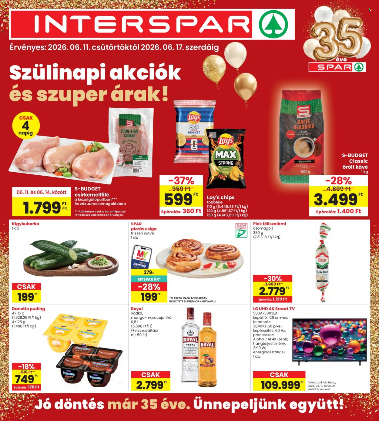 INTERSPAR akciós újság érvényes:  - 2026.06.11 - 2026.06.17. 1. oldal Oldal 1