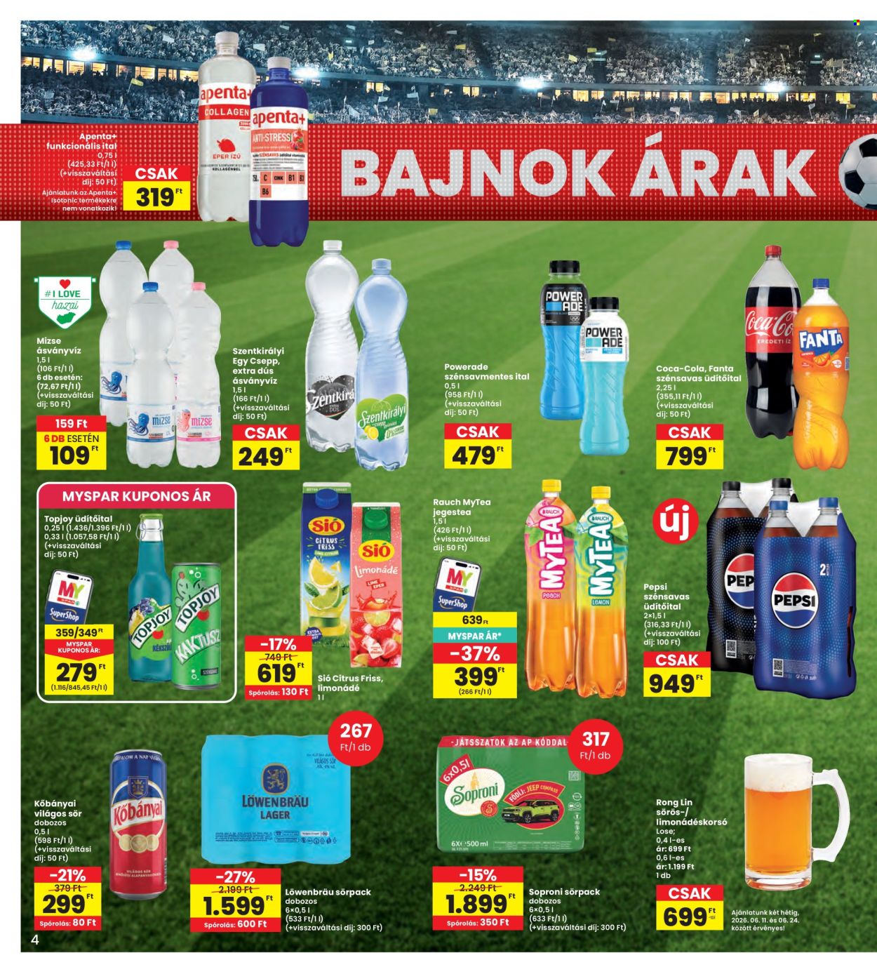 INTERSPAR akciós újság érvényes:  - 2026.06.11 - 2026.06.17. 4. oldal Oldal 4