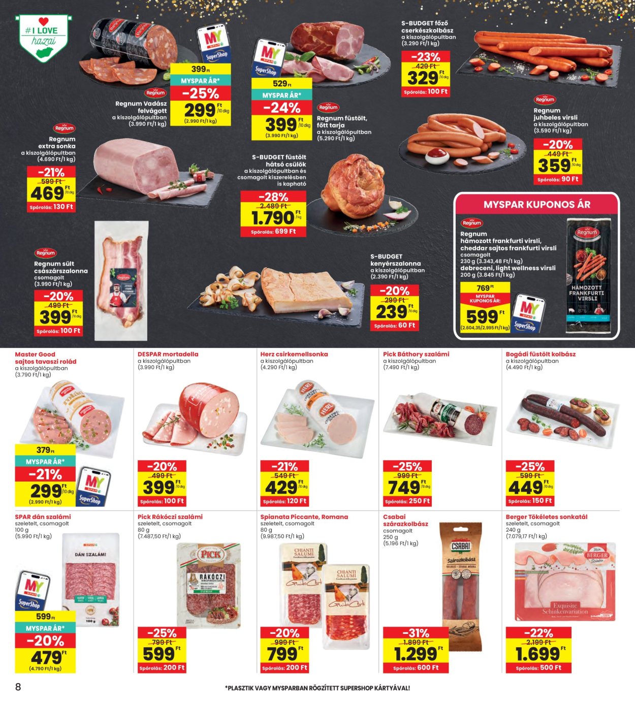 INTERSPAR akciós újság érvényes:  - 2026.06.11 - 2026.06.17. 8. oldal Oldal 8