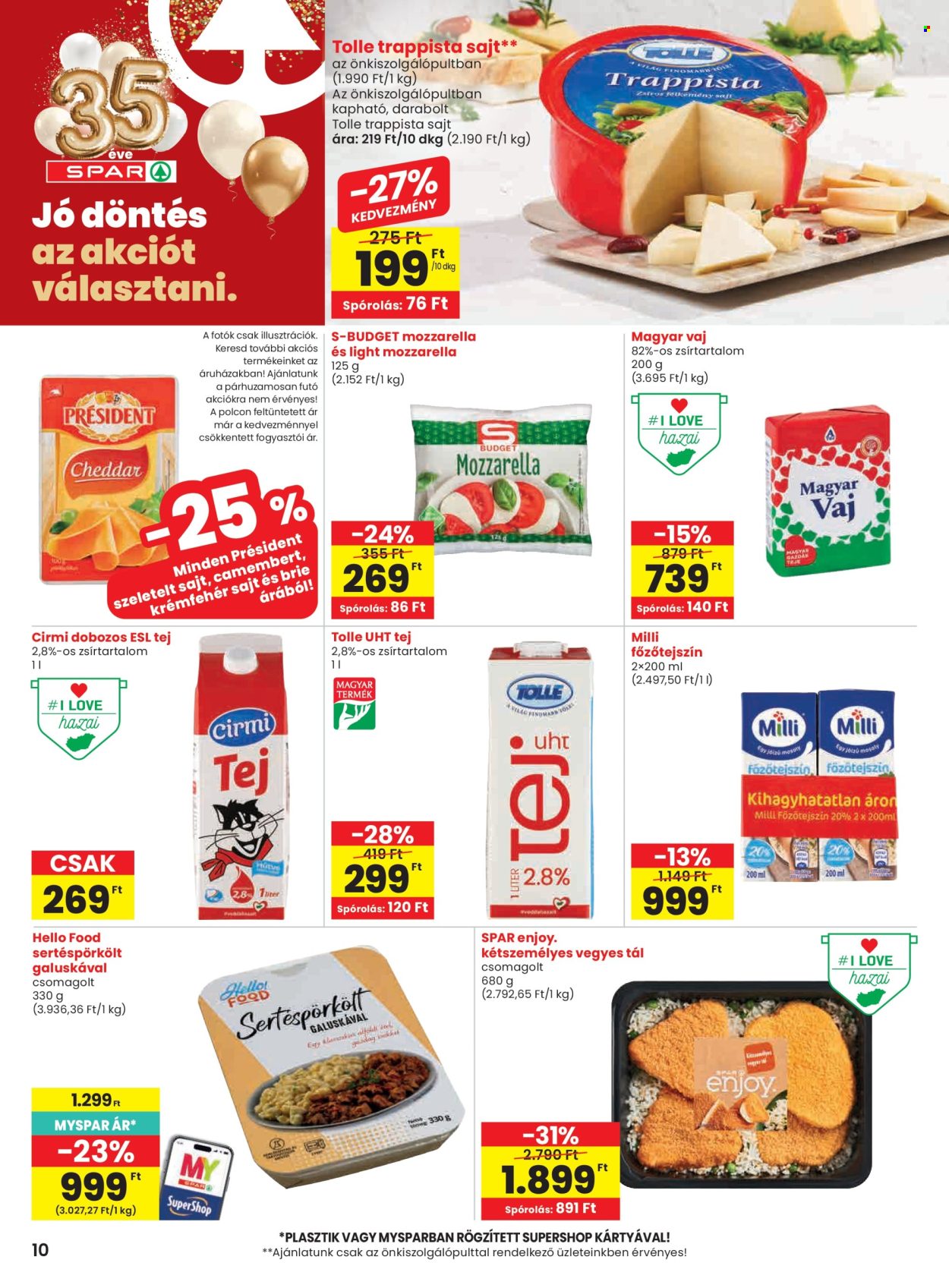 SPAR akciós újság érvényes:  - 2026.06.11 - 2026.06.17. 10. oldal Oldal 10