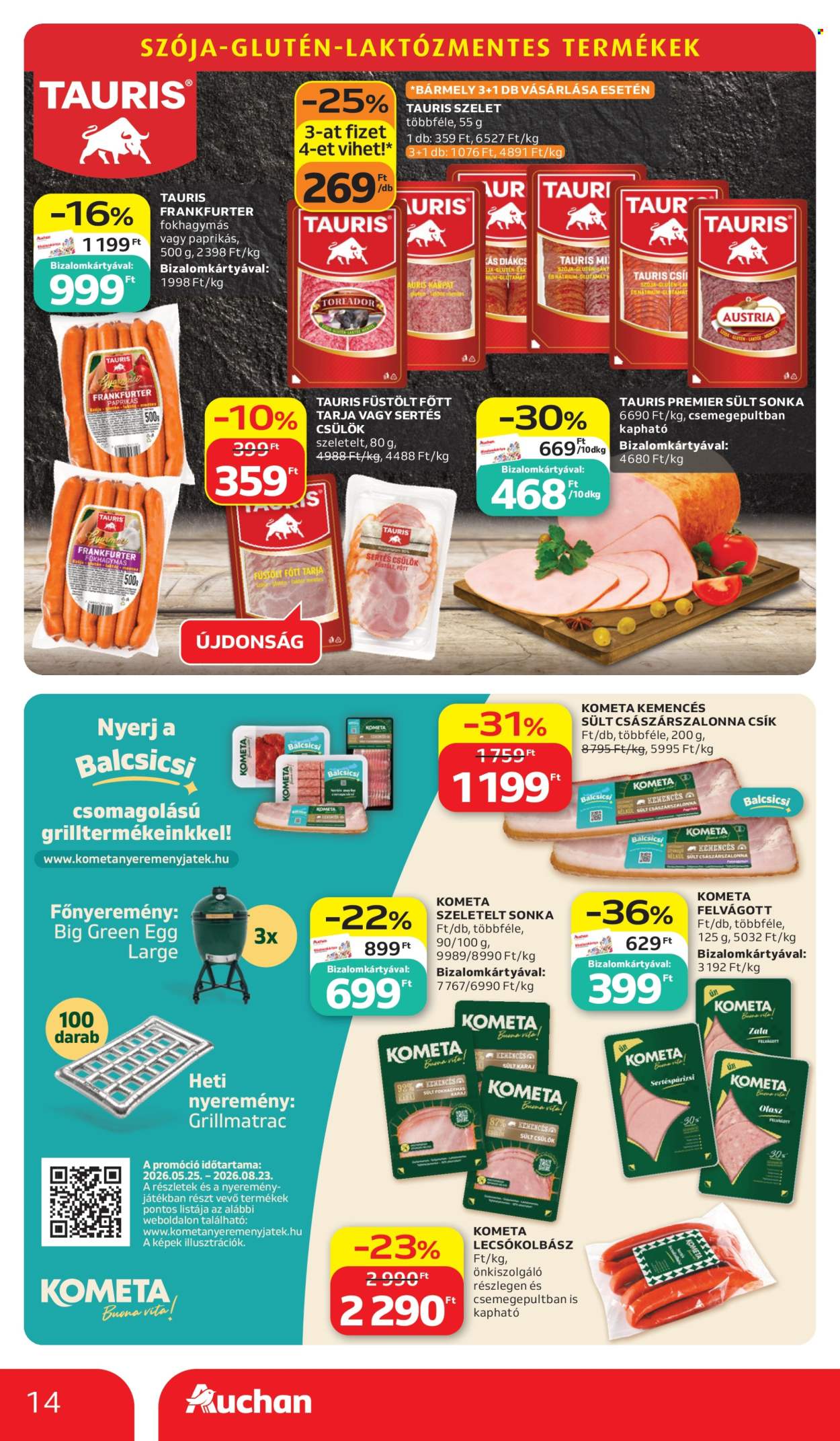 Auchan akciós újság érvényes:  - 2026.06.11 - 2026.06.17. 14. oldal Oldal 14