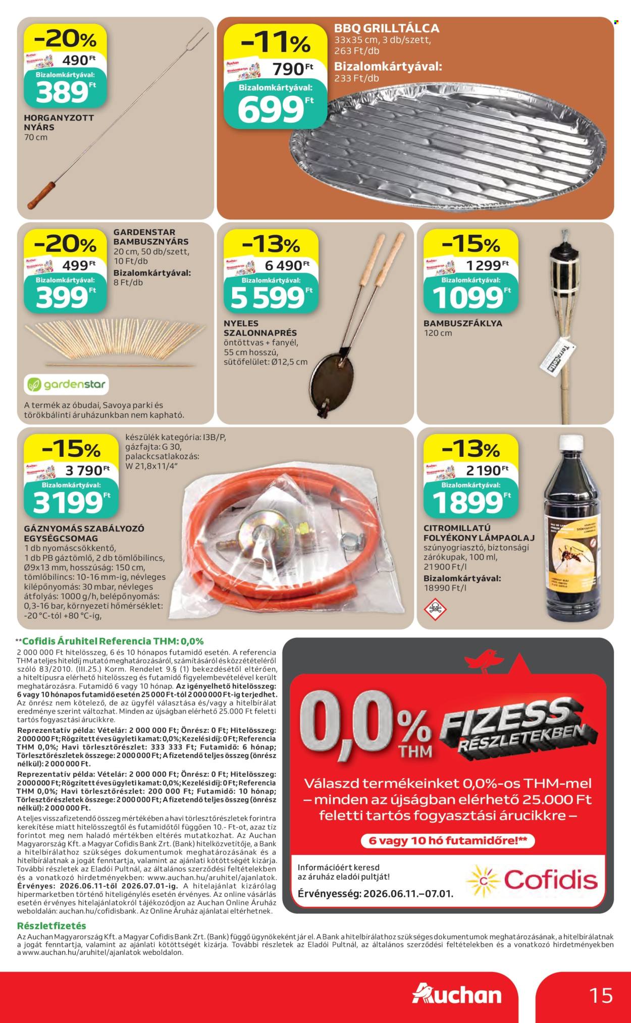 Auchan akciós újság érvényes:  - 2026.06.11 - 2026.07.01. 15. oldal Oldal 15
