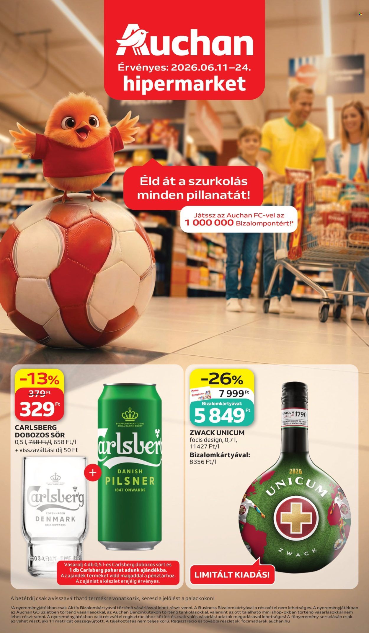 Auchan akciós újság érvényes:  - 2026.06.11 - 2026.06.24. 1. oldal Oldal 1