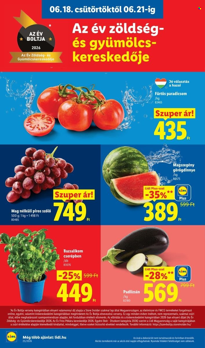 Lidl akciós újság érvényes:  - 2026.06.18 - 2026.06.24. 2. oldal Oldal 2