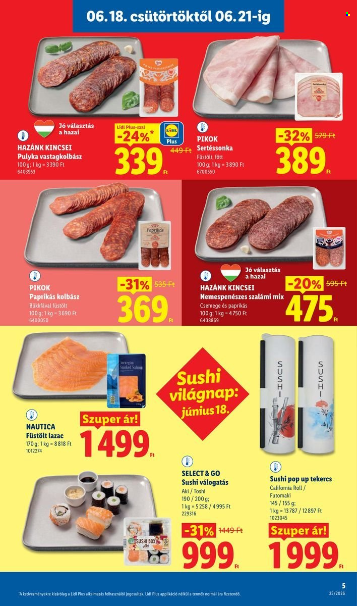 Lidl akciós újság érvényes:  - 2026.06.18 - 2026.06.24. 5. oldal Oldal 5