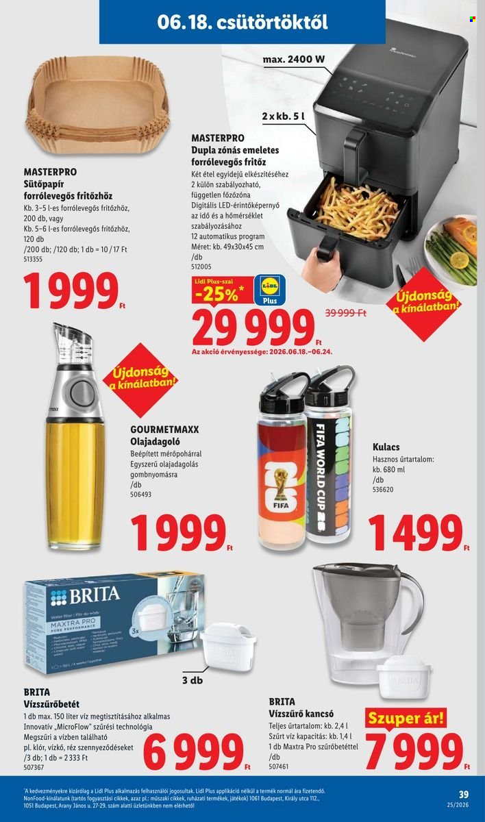 Lidl akciós újság érvényes:  - 2026.06.18 - 2026.06.24. 39. oldal Oldal 39