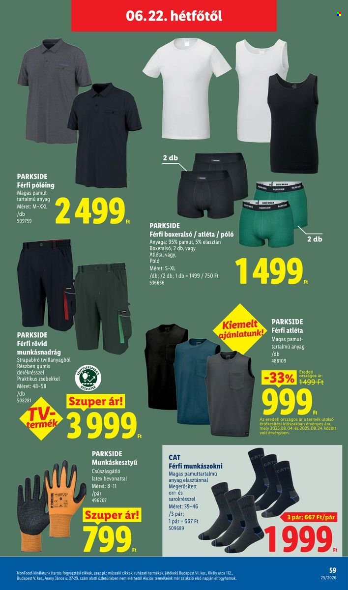 Lidl akciós újság érvényes:  - 2026.06.18 - 2026.06.24. 59. oldal Oldal 59