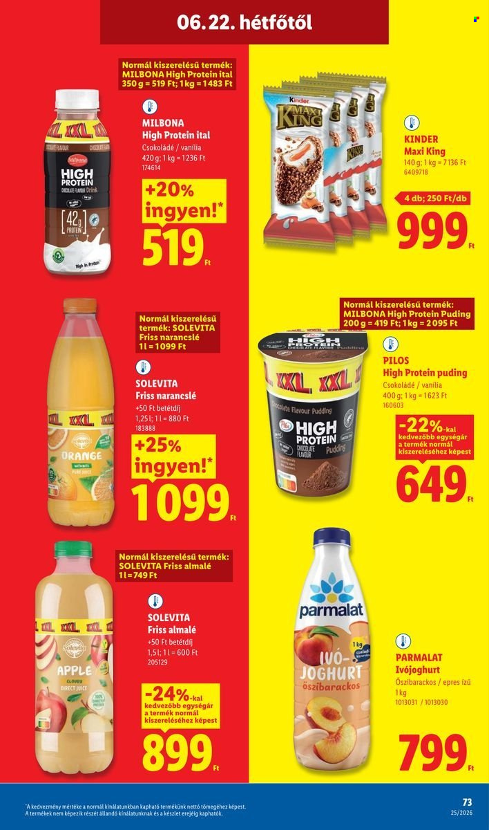 Lidl akciós újság érvényes:  - 2026.06.18 - 2026.06.24. 73. oldal Oldal 73