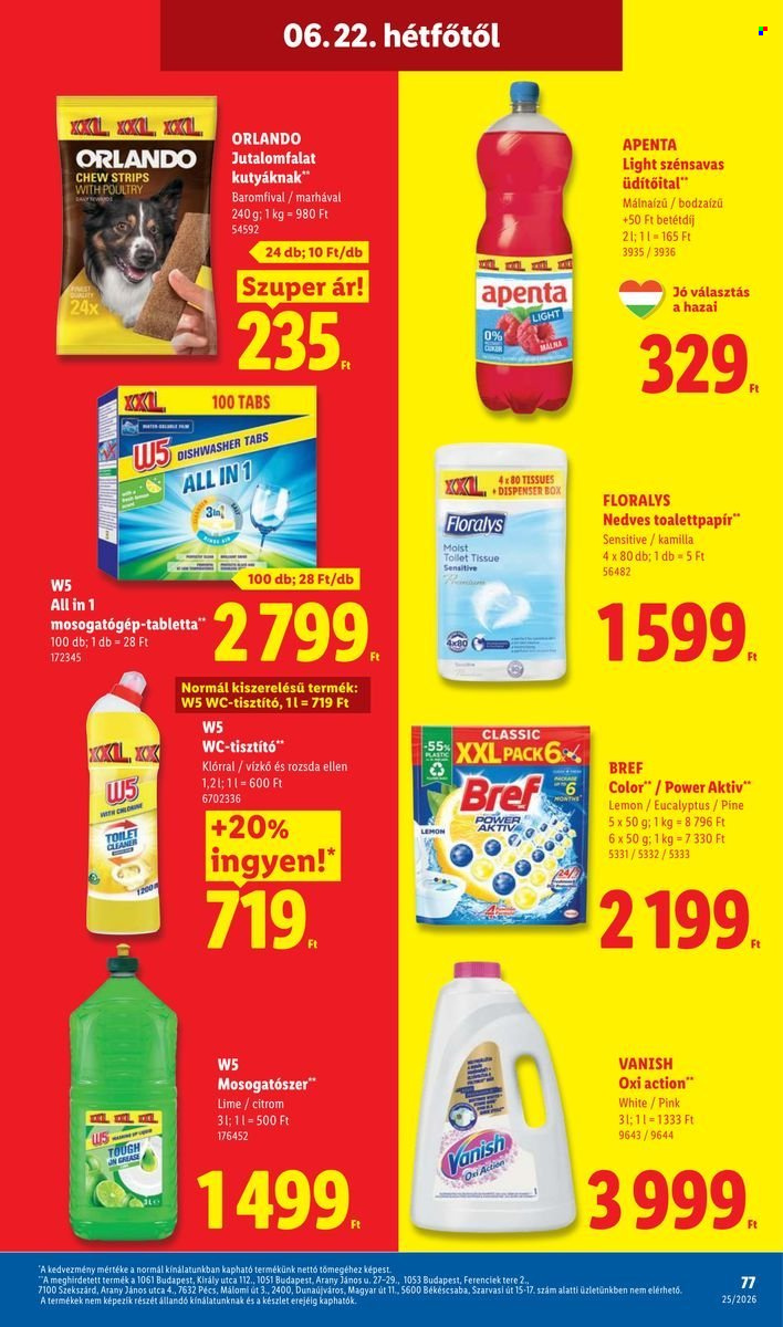 Lidl akciós újság érvényes:  - 2026.06.18 - 2026.06.24. 77. oldal Oldal 77