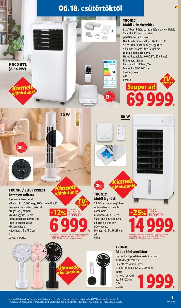 Lidl akciós újság érvényes:  - 2026.06.18 - 2026.06.24. 5. oldal Oldal 5