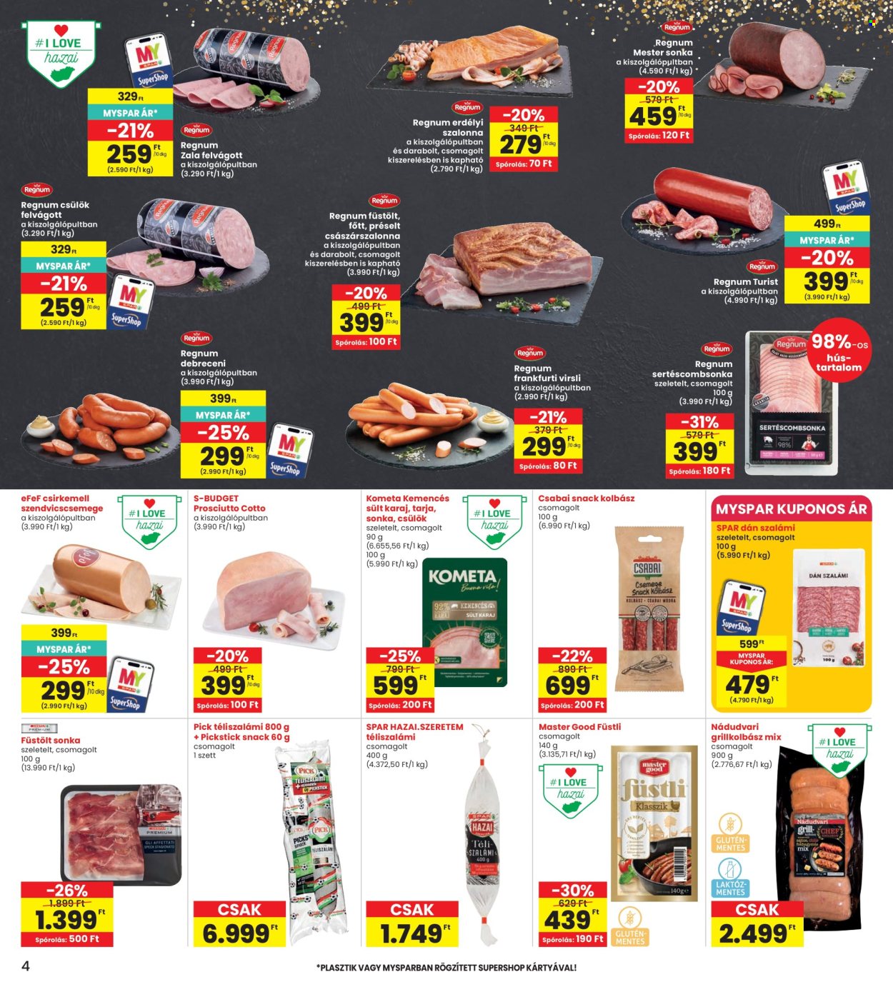INTERSPAR akciós újság érvényes:  - 2026.06.18 - 2026.06.24. 4. oldal Oldal 4