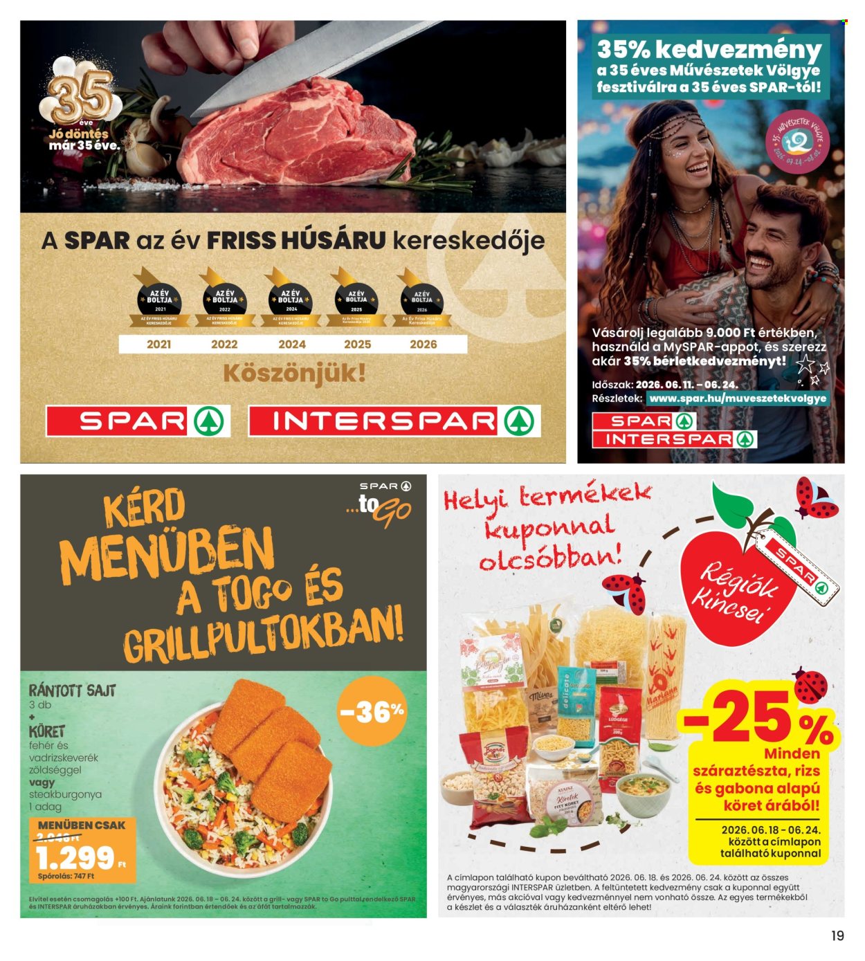 INTERSPAR akciós újság érvényes:  - 2026.06.18 - 2026.06.24. 19. oldal Oldal 19