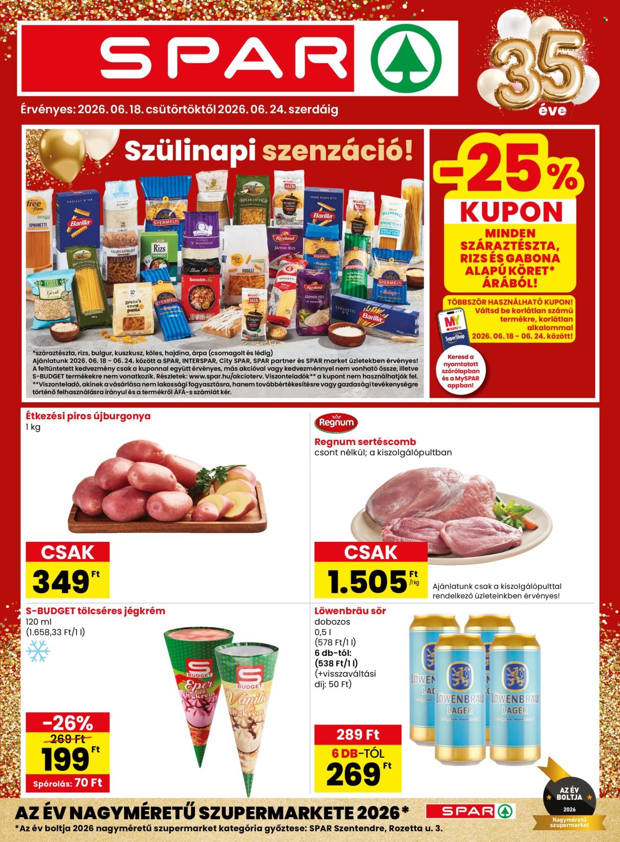 SPAR akciós újság érvényes:  - 2026.06.18 - 2026.06.24. 1. oldal Oldal 1