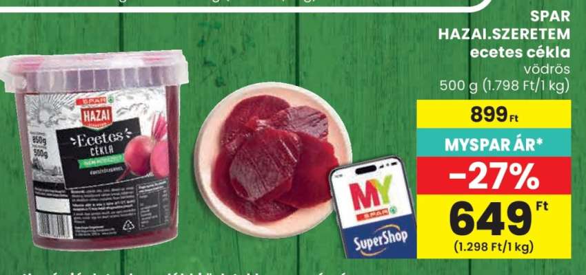 SPAR HAZAI.SZERETEM ecetes cékla