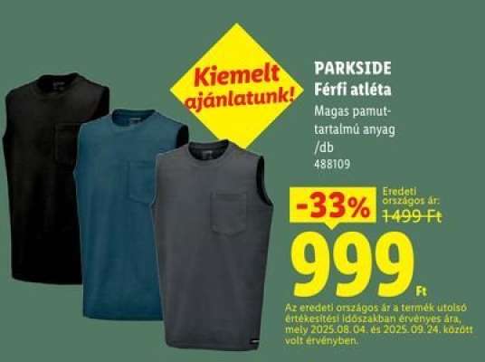 PARKSIDE Férfi atlétá