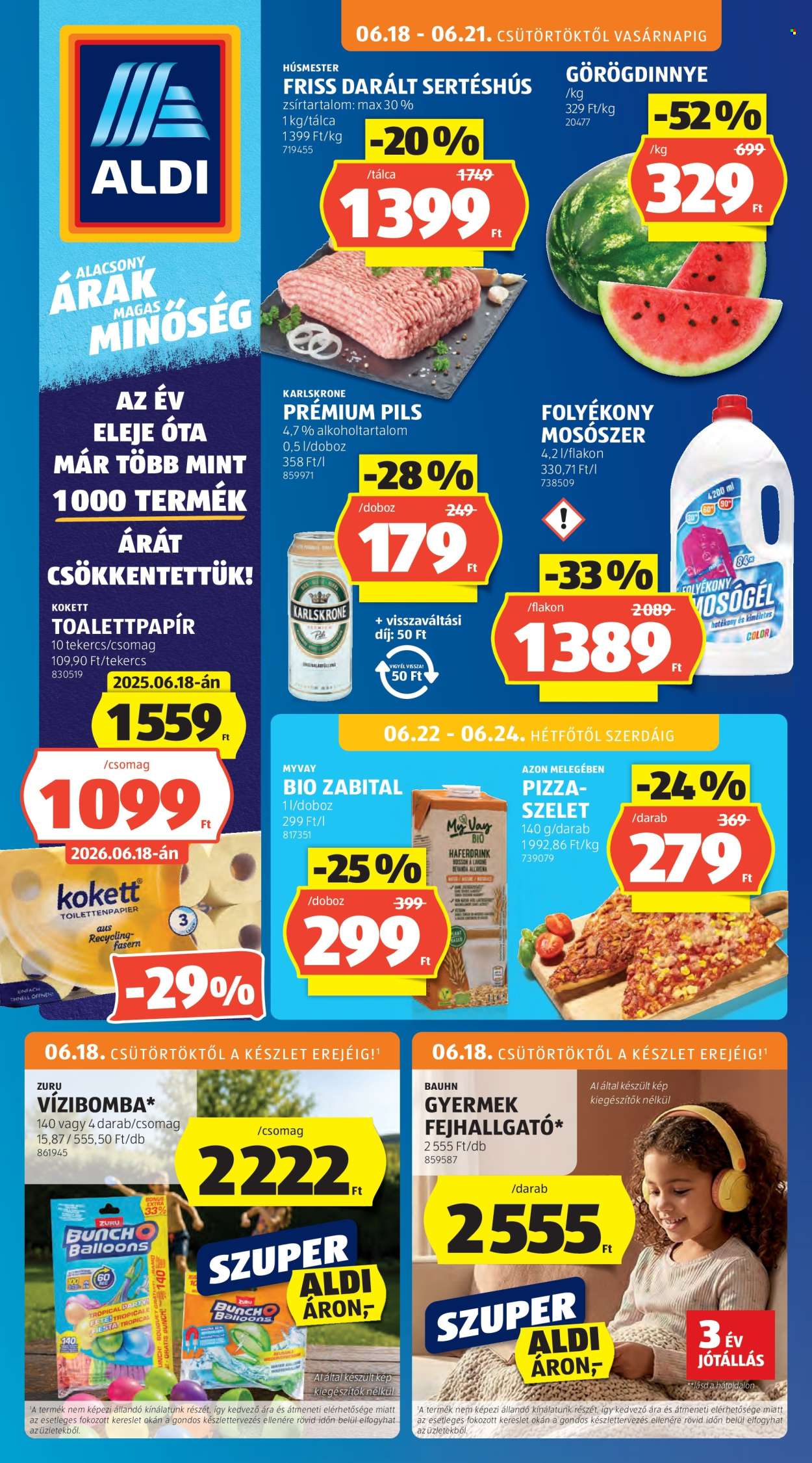 Aldi akciós újság érvényes:  - 2026.06.18 - 2026.06.24. 1. oldal Oldal 1