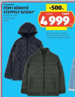 Férfi Könnyű Steppelt Dzseki
