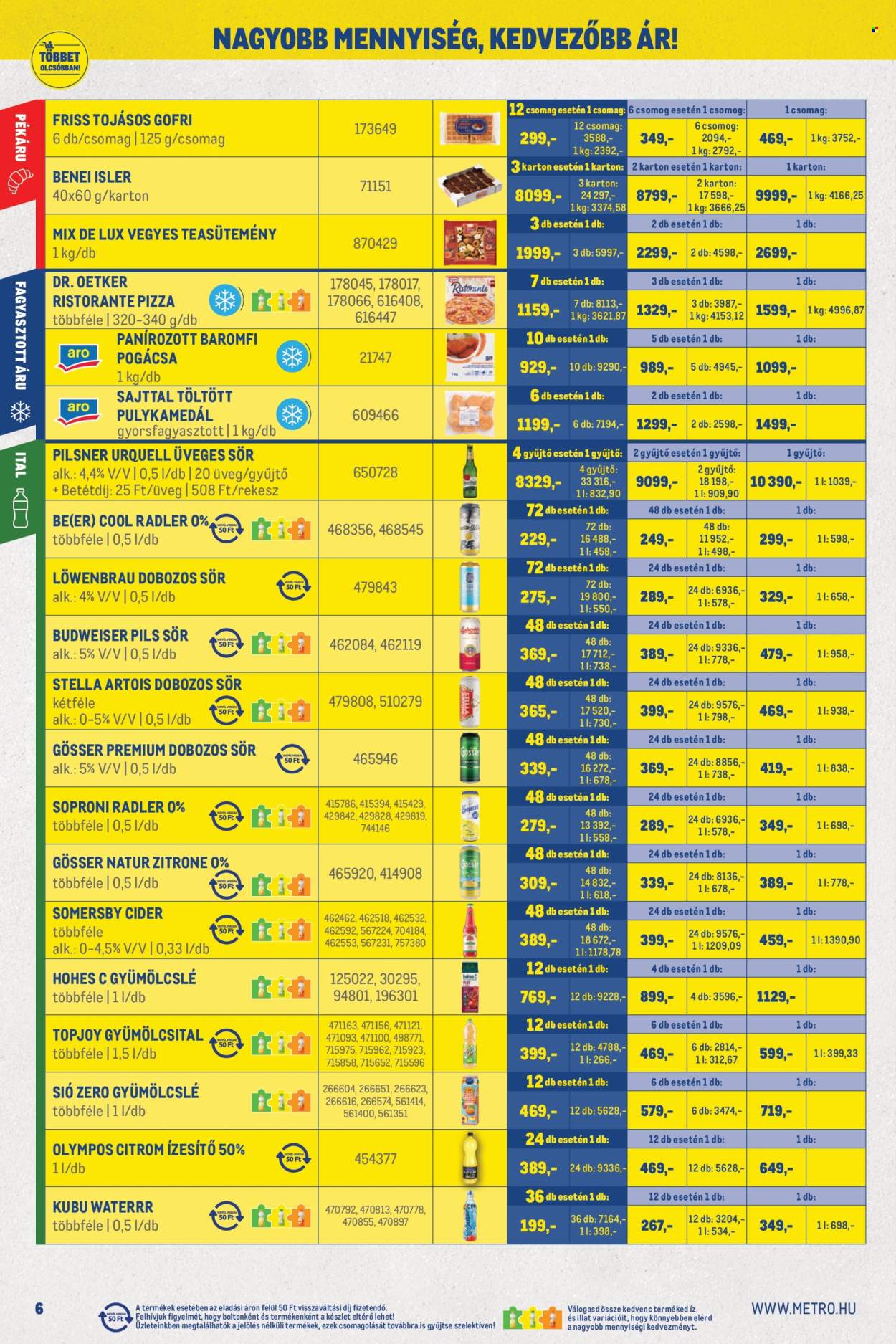 Metro akciós újság érvényes:  - 2026.07.01 - 2026.07.31. 6. oldal Oldal 6