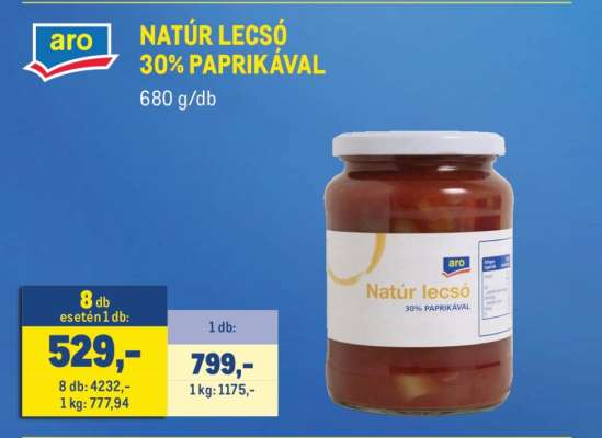 aro NATÚR LECSÓ 30% PAPRIKÁVAL