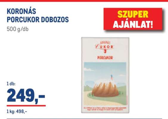 KORONÁS PORCUKOR DOBOZOS