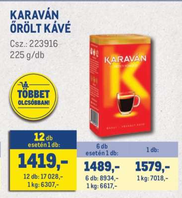 Karaván őrölt kávé