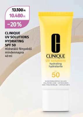 CLINIQUE UV SOLUTIONS HYDRATING SPF 50
