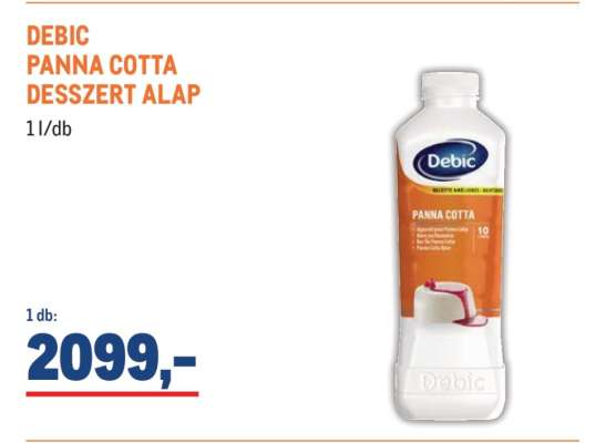 DEBIC PANNA COTTA DESSZERT ALAP