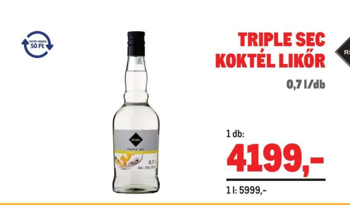 TRIPLE SEC KOKTÉL LIKŐR