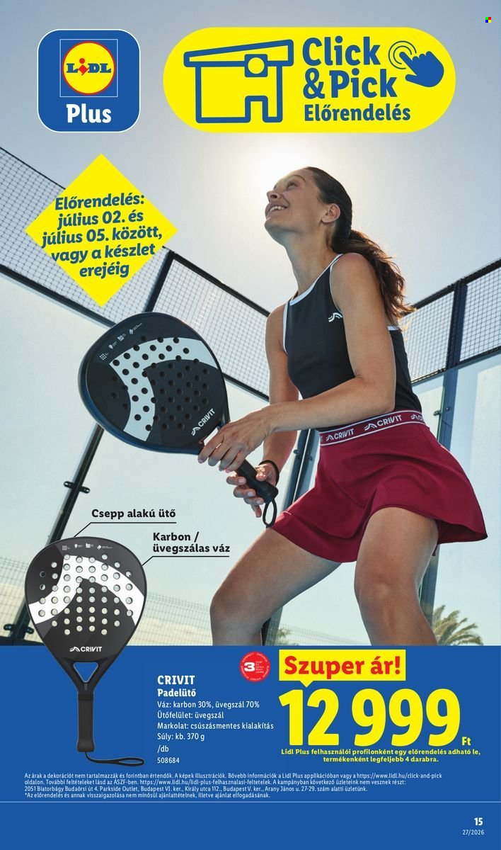 Lidl akciós újság érvényes:  - 2026.07.02 - 2026.07.08. 15. oldal Oldal 15