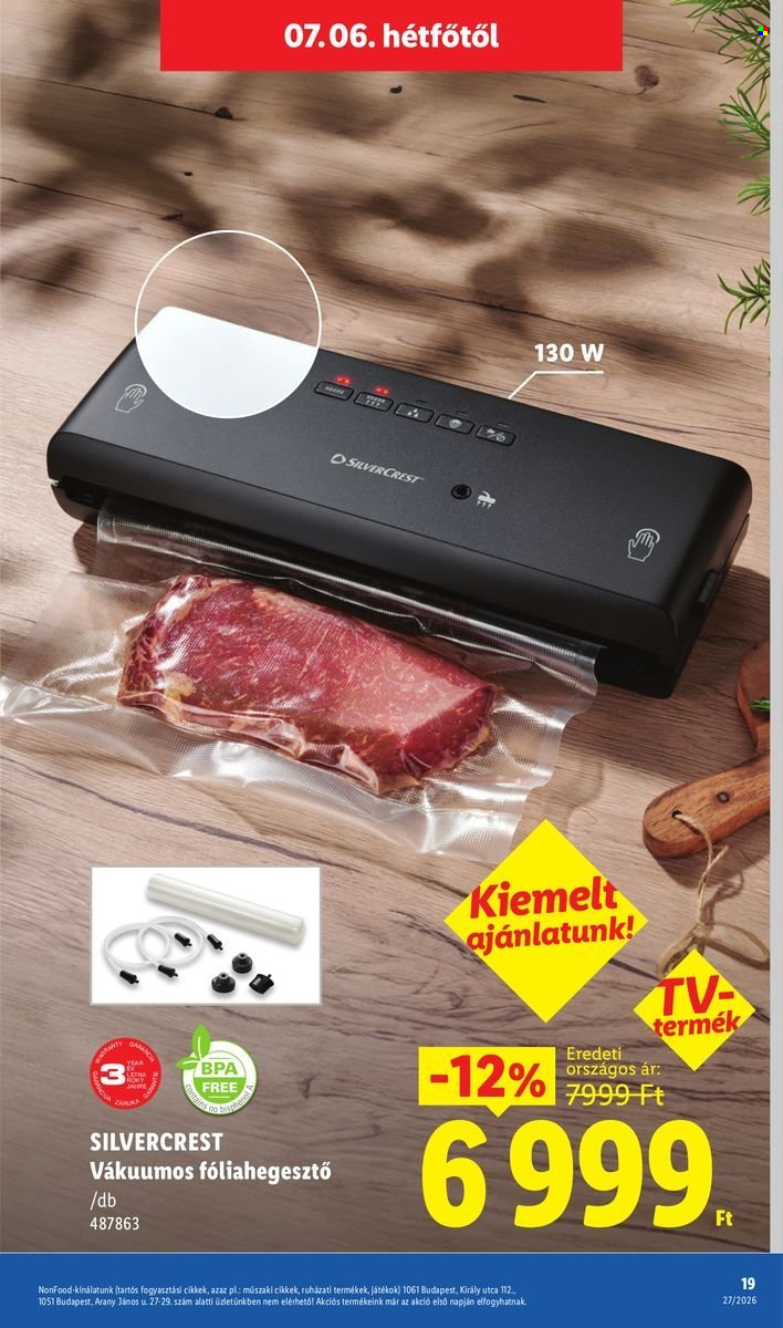 Lidl akciós újság érvényes:  - 2026.07.02 - 2026.07.08. 19. oldal Oldal 19