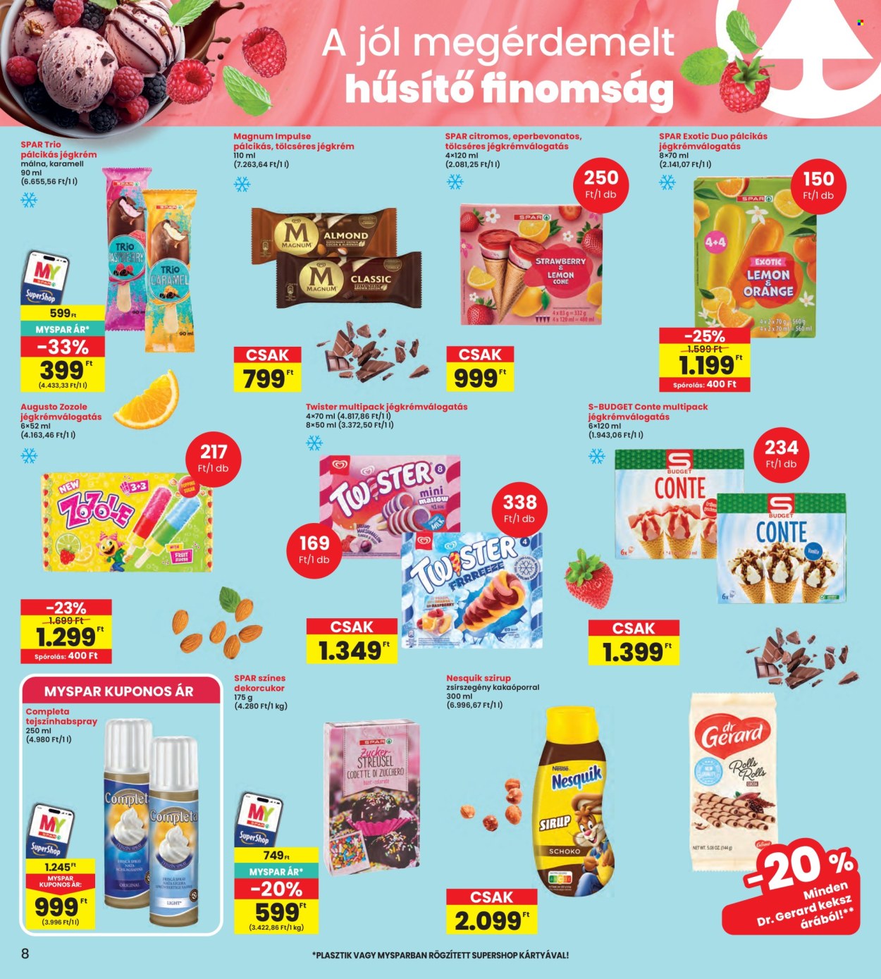 INTERSPAR akciós újság érvényes:  - 2026.07.02 - 2026.07.08. 8. oldal Oldal 8