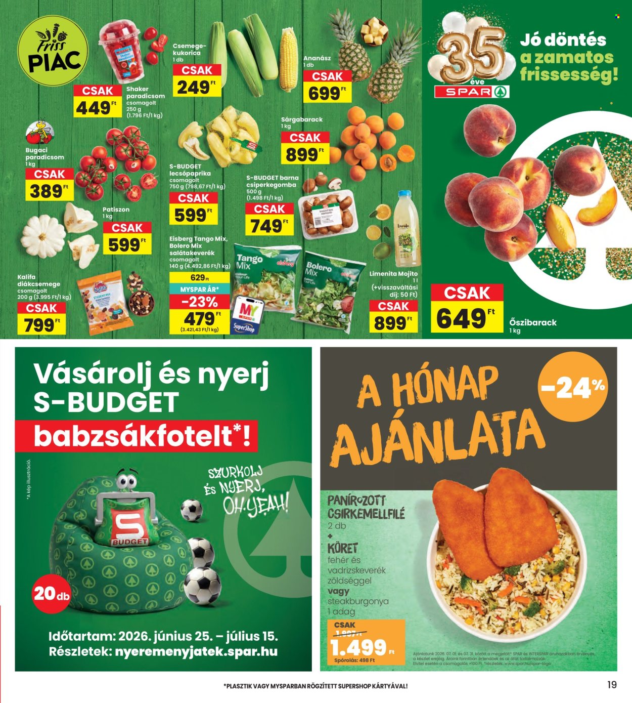 INTERSPAR akciós újság érvényes:  - 2026.07.02 - 2026.07.08. 19. oldal Oldal 19