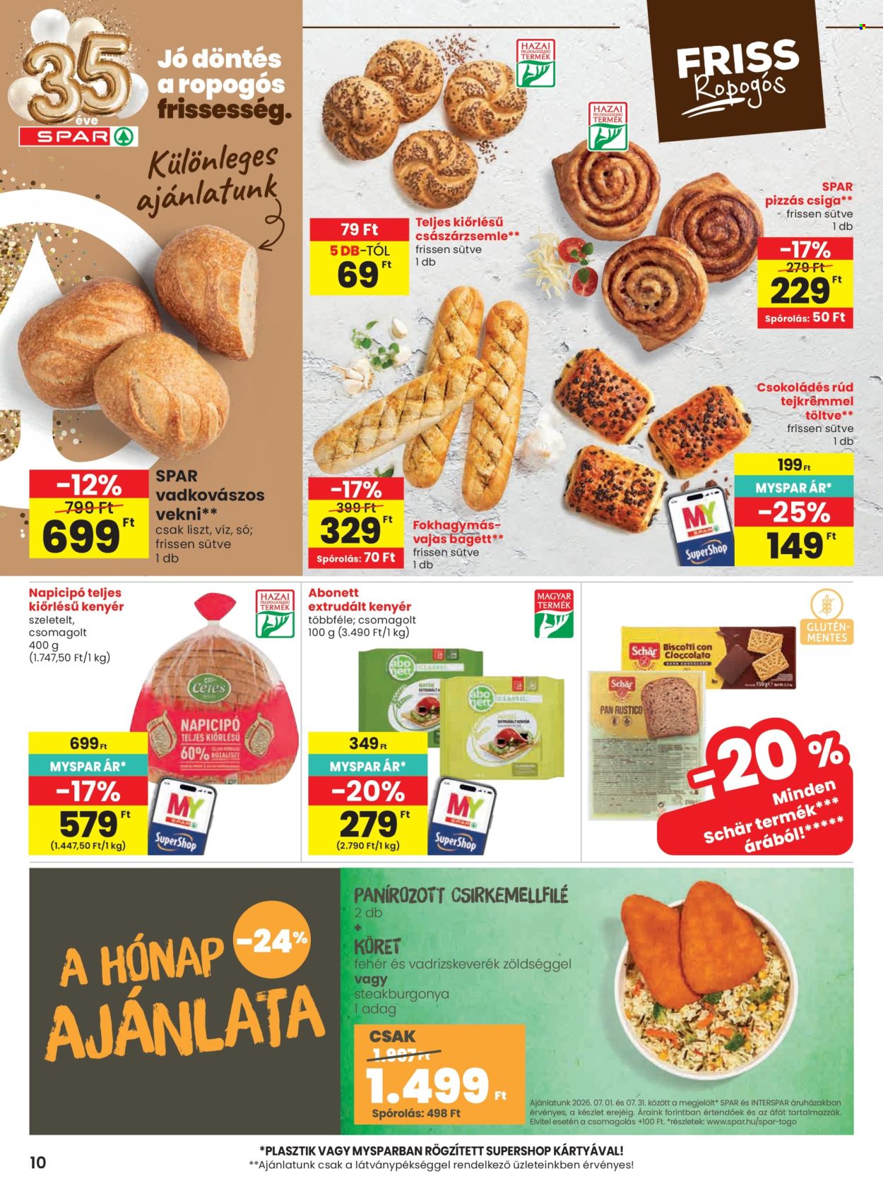 SPAR akciós újság érvényes:  - 2026.07.02 - 2026.07.08. 10. oldal Oldal 10