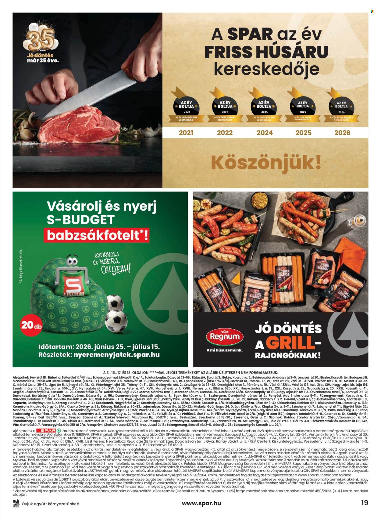 SPAR akciós újság érvényes:  - 2026.07.02 - 2026.07.08. 19. oldal Oldal 19