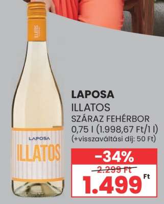 Laposa Illatos Száraz Fehérbor
