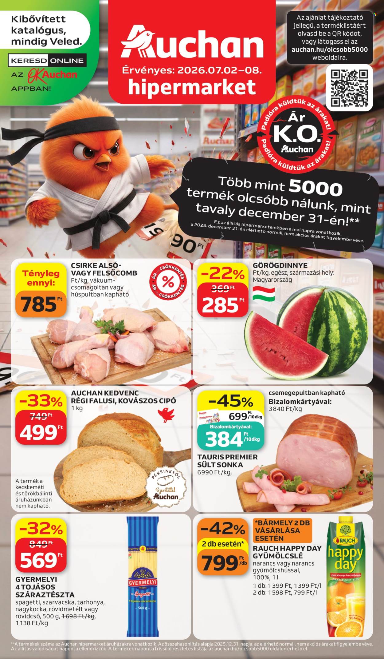 Auchan akciós újság érvényes:  - 2026.07.02 - 2026.07.08. 1. oldal Oldal 1
