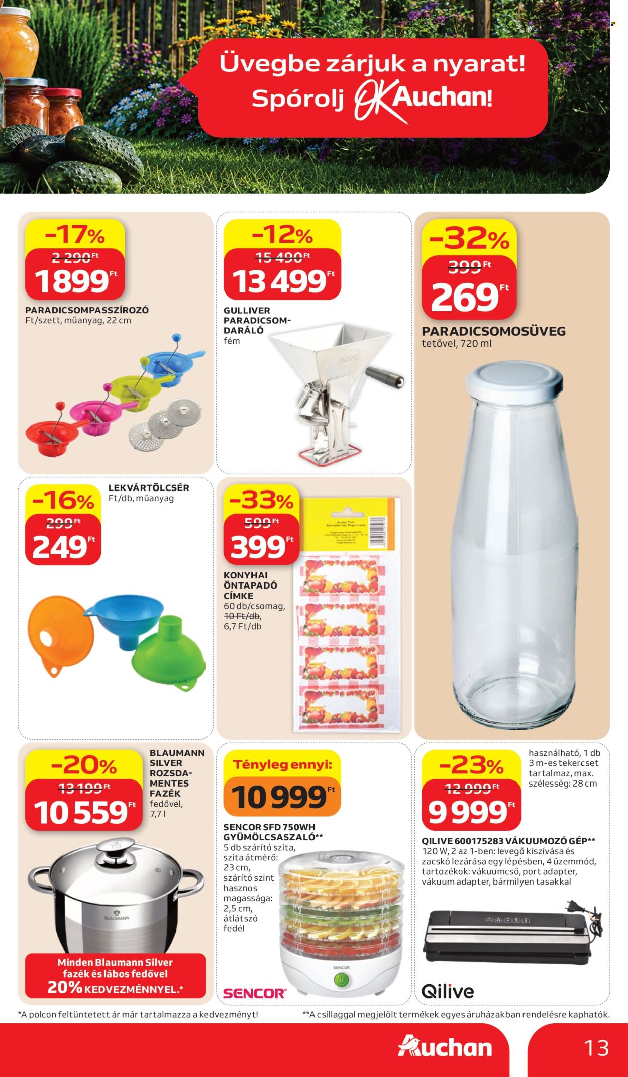 Auchan akciós újság érvényes:  - 2026.07.02 - 2026.07.08. 13. oldal Oldal 13