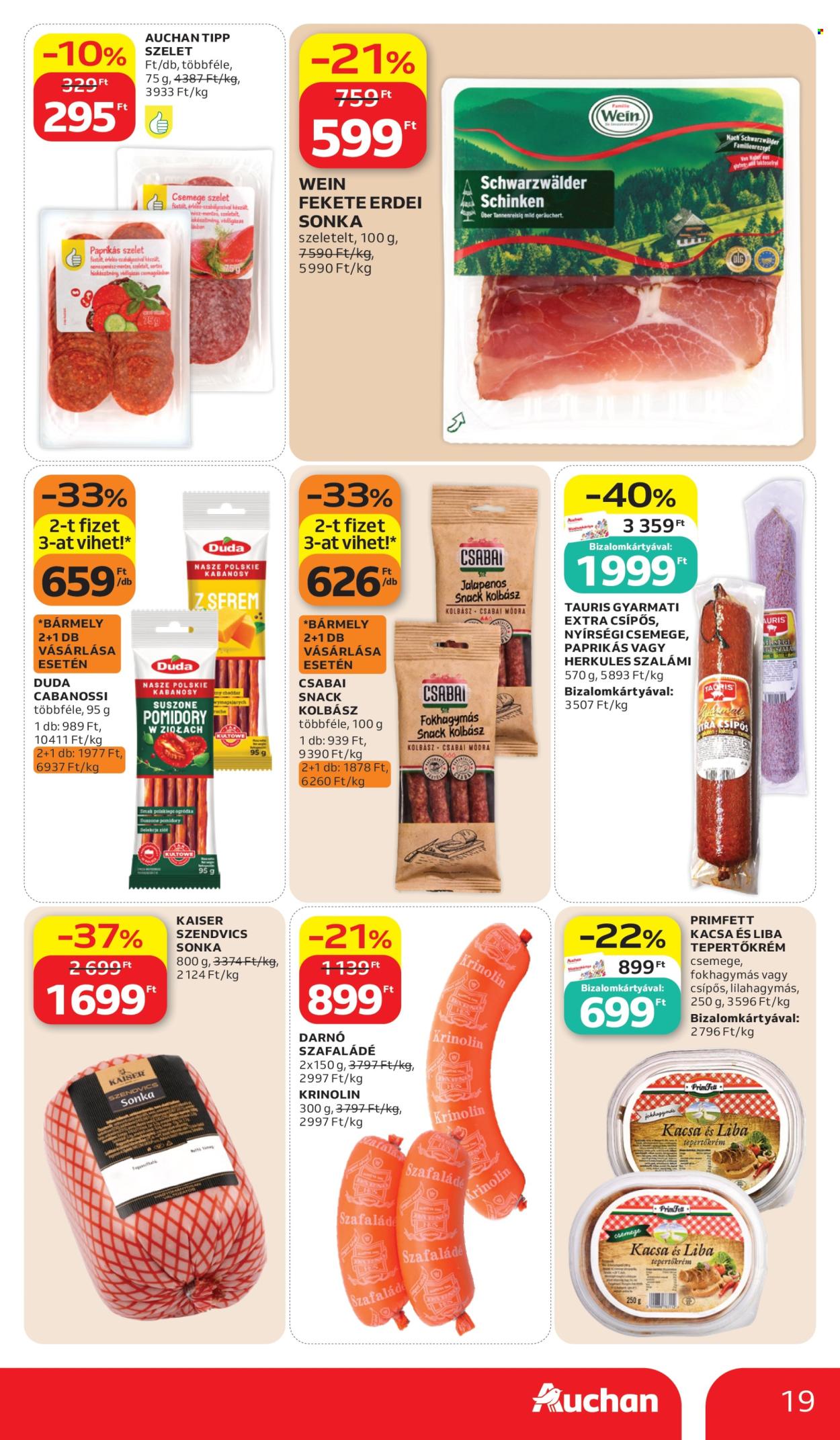 Auchan akciós újság érvényes:  - 2026.07.02 - 2026.07.08. 19. oldal Oldal 19