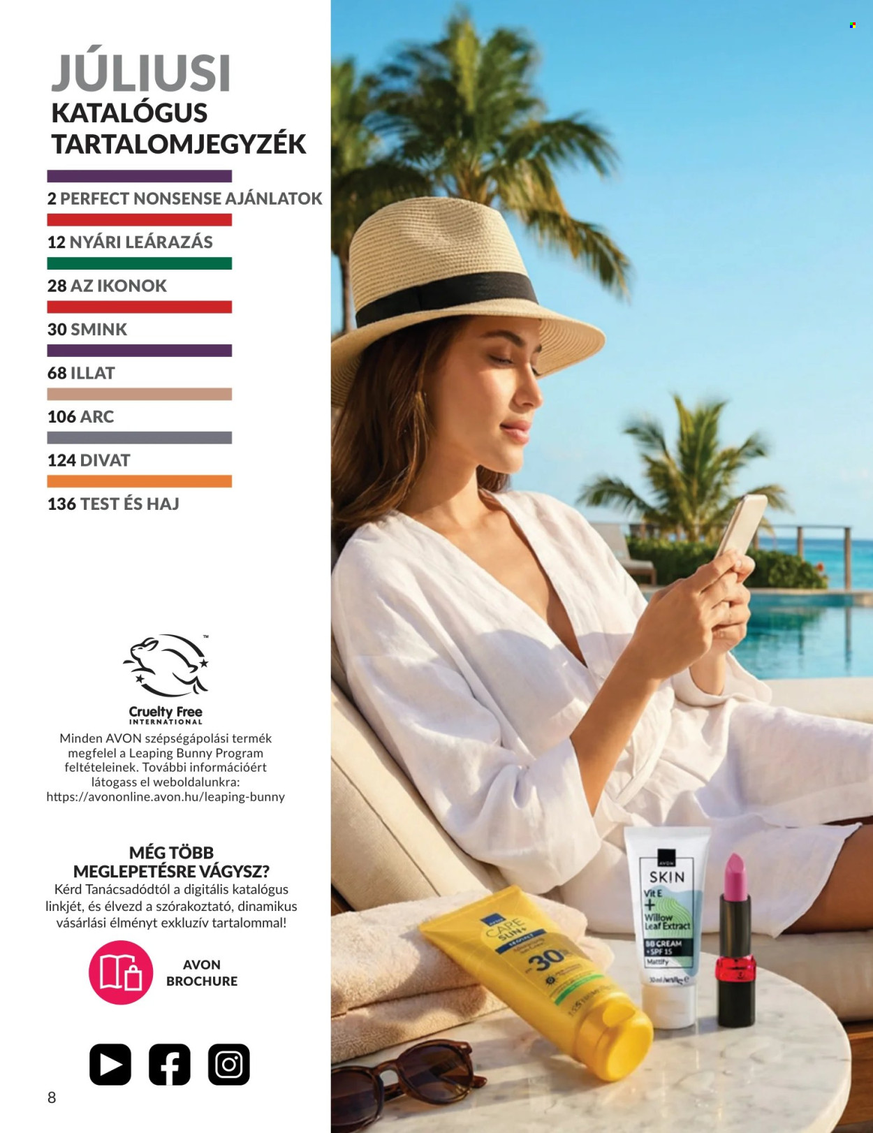 Avon akciós újság érvényes:  - 2026.07.01 - 2026.07.31. 8. oldal Oldal 8