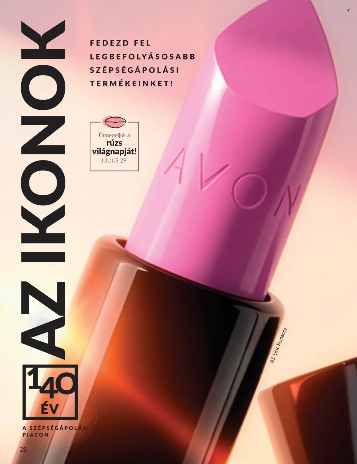 Avon akciós újság érvényes:  - 2026.07.01 - 2026.07.31. 28. oldal Oldal 28