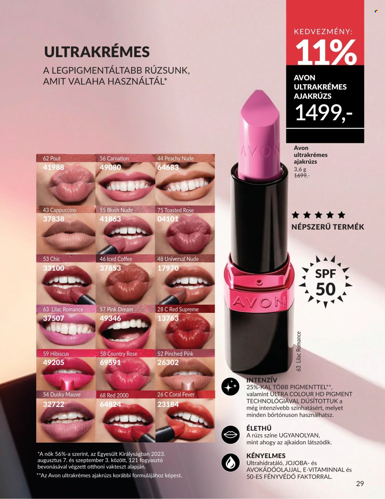 Avon akciós újság érvényes:  - 2026.07.01 - 2026.07.31. 29. oldal Oldal 29