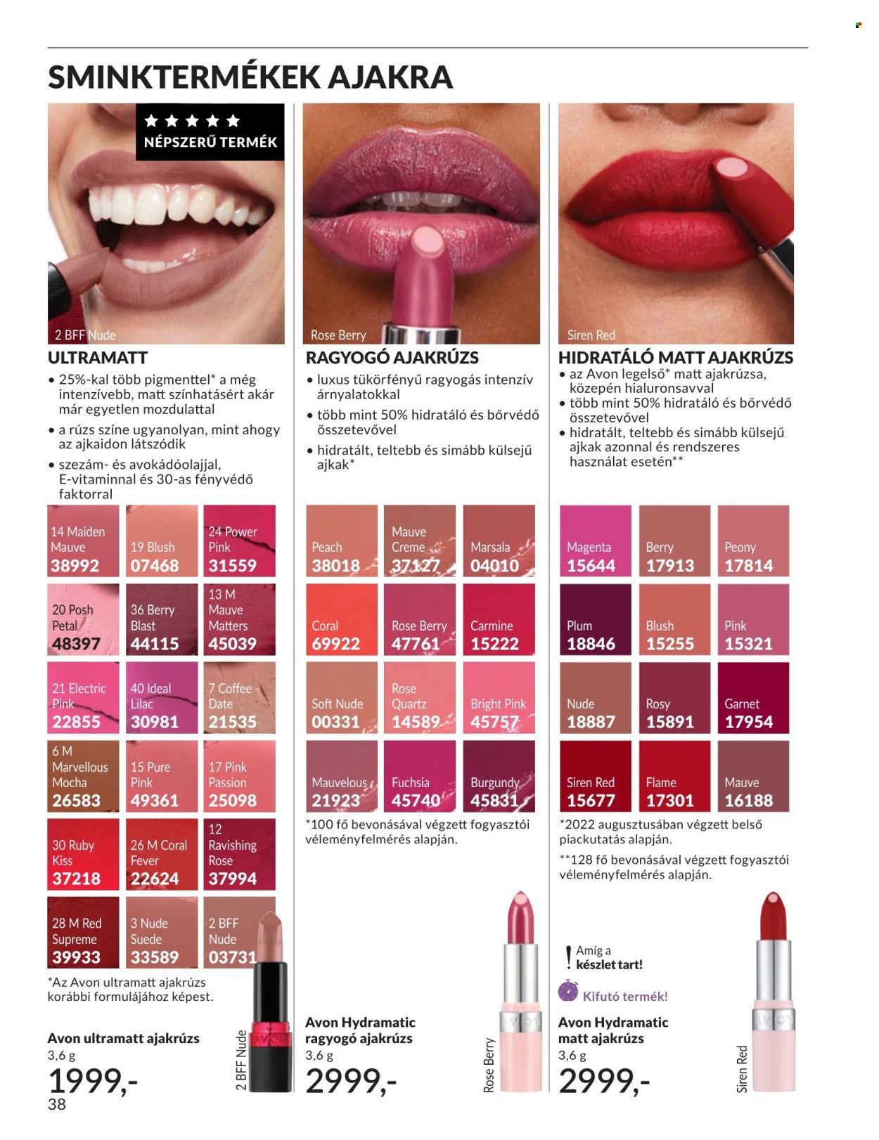 Avon akciós újság érvényes:  - 2026.07.01 - 2026.07.31. 38. oldal Oldal 38